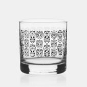 Beach Bar Party Retro Tiki Whiskyglas (Vorderseite)