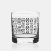 Beach Bar Party Retro Tiki Whiskyglas (Rückseite)