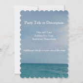 Beach Bash Einladung (Rückseite)