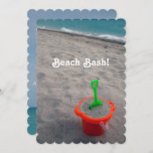 Beach Bash Einladung (Vorne/Hinten)