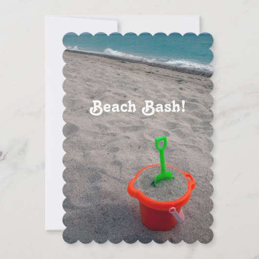 Beach Bash Einladung (Vorderseite)