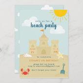 Beach Bash Einladung (Vorne/Hinten)