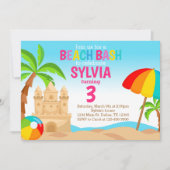 Beach Bash Geburtstagsparty Einladung (Vorderseite)