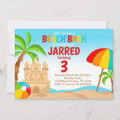 Beach Bash Geburtstagsparty Einladung (Vorderseite)