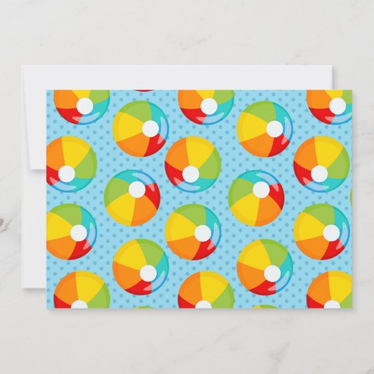 Beach Bash Geburtstagsparty Einladung (Rückseite)