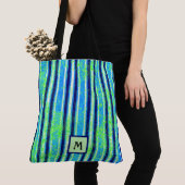 Beach Batik Stripes Monogram Tote Bag Tasche (Von Nahem)