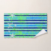 Beach Batik Strips und Starfish Badetuch Set (Handtuch)