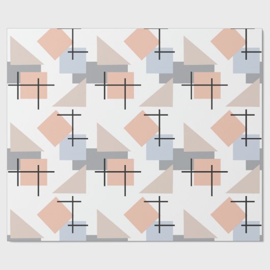 Beach Bauhaus Geschenkpapier (Flach)