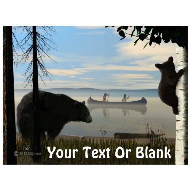 Beach Bears Fotoskulptur Magnet (Vorne)