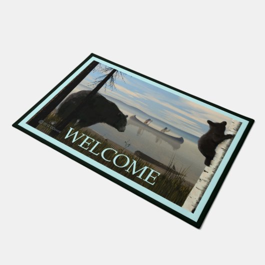 Beach Bears - Willkommen Fußmatte (Schrägansicht)