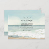 Beach Beerdigung Danke Karte (Vorne/Hinten)