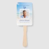 Beach Beerdigung Memorial Hand Fan Fächer (Vorderseite)