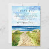 Beach Beileid Beerdigung Danke Mitteilungskarte (Vorderseite)