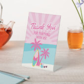 Beach Besties Let's Go Party Rosa Geburtstag Sockelschild (In SItu)