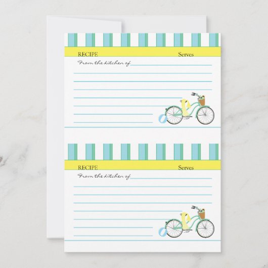 Beach Bicycle Cards Einladung (Vorderseite)