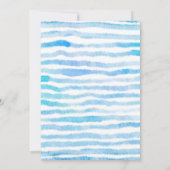 Beach Big One Birthday Einladungskarte Einladung (Rückseite)