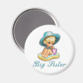 Beach Big Sister Magnet (Vorderseite/Rückseite)