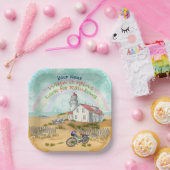 Beach Bike Lighthouse Pappteller (Party)