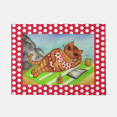 Beach Bikini Cat Doormat Fußmatte (Vorderseite)