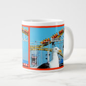 BEACH BIRD Jumbo Tasse (Vorderseite Rechts)