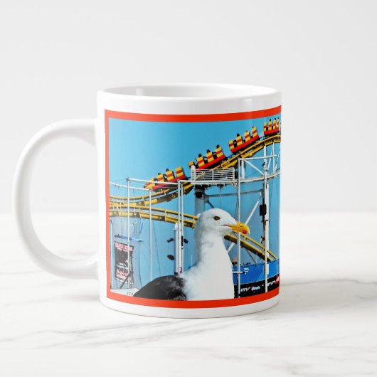 BEACH BIRD Jumbo Tasse (Links)