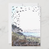 Beach Birds Artwork Einladung (Vorderseite)