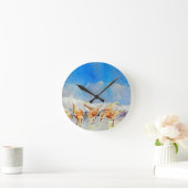 Beach Birds Clock, Sandpipers, Sanderlings Runde Wanduhr (Zuhause)