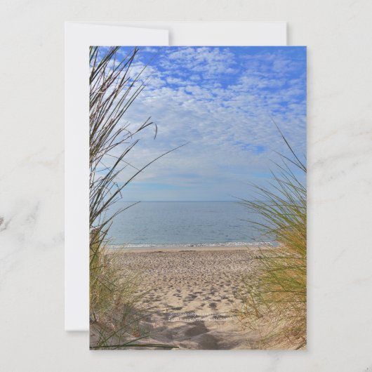 Beach Birthday Boardwalk Sand Unisex Party Einladung (Rückseite)