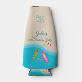 Beach Birthday Flaschenkühler (Vorderseite)