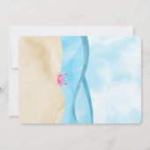 Beach Birthday Foto Einladungen (Rückseite)