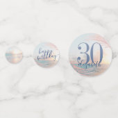 Beach Birthday Party Name jedes Alter Konfetti (Vorderseiten)