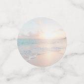 Beach Birthday Party Name jedes Alter Konfetti (Klein Vorderseite)