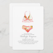 Beach Birthday Party / Pool Einladung (Vorne/Hinten)