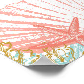 Beach Birthday Party Welcome Sign Poster (Ecke)