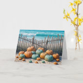 Beach Birthday Pumpkins Karte (Gelbe Blume)