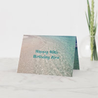 Beach Birthday wünscht erwachsene Botschaft