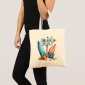 "Beach Bitte" Beach Tote Bag Tragetasche (Vorderseite (Produkt))
