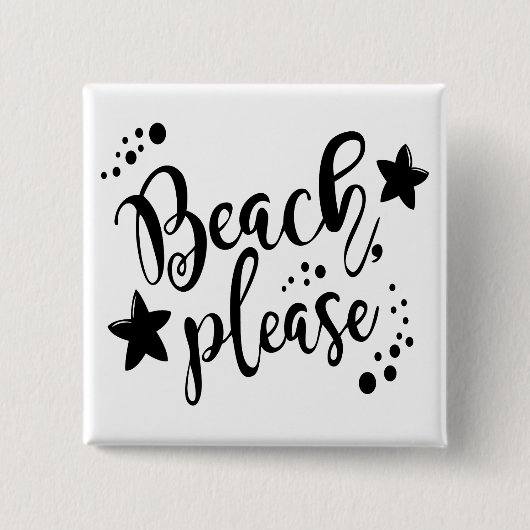 Beach bitte button (Vorderseite)