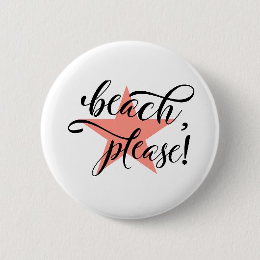 Beach bitte button (Vorderseite)
