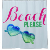Beach bitte duschvorhang (Vorderseite)
