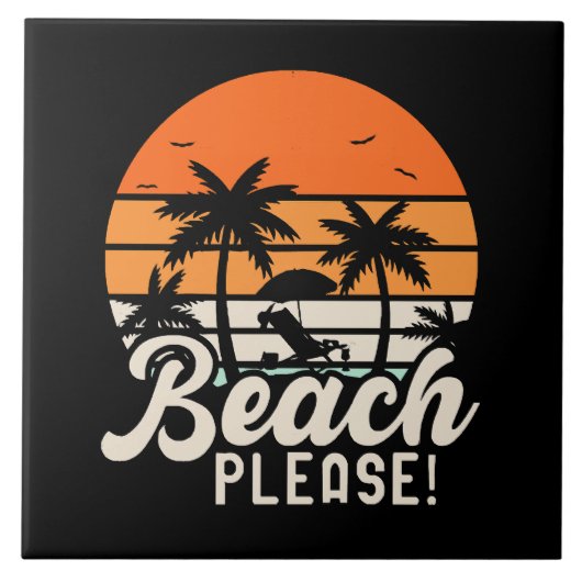 Beach bitte fliese (Vorderseite)