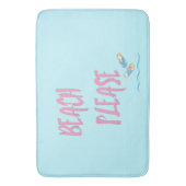 Beach bitte, Flip Flops Fun Cool modern Badematte (Vorderseite Vertikal)