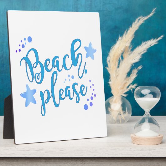 Beach bitte fotoplatte (Seite)