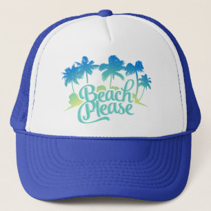 Beach bitte Funny Zitat Trucker Hat Truckerkappe