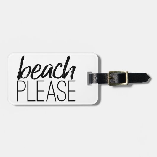 Beach bitte gepäckanhänger (Vorderseite horizontal)