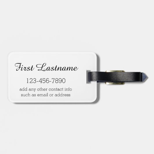 Beach bitte gepäckanhänger (Rückseite horizontal)