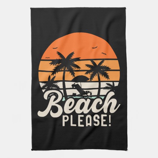 Beach bitte geschirrtuch (Vertikal)