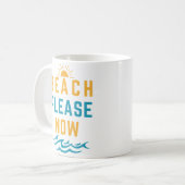 Beach bitte kaffeetasse (Vorderseite Links)