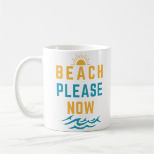 Beach bitte kaffeetasse