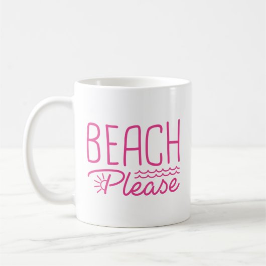 Beach bitte kaffeetasse (Links)